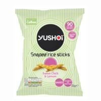 Yushoi Snapea Rice Sticks Sweet Chilli & Lemon 63g, Green