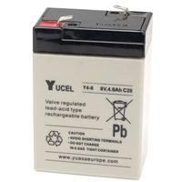Yuasa Yucel Y4-6 Valve Regulated Sealed Lead Acid SLA Battery 6V 4.0Ah