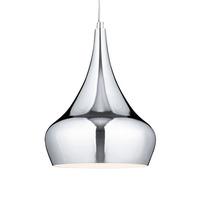 Yurt 1 Light Chrome Pendant Flexi Suspension