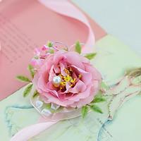 Yuxiying Satin Wrist Corsages Wedding Rose Flowers Three Color