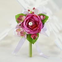 YUXIYING Wedding Flowers Small camellia Boutonnieres Corsages Wedding Party