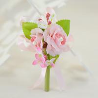 YUXIYING Wedding Mini Roses Boutonnieres Wedding Party/ Evening Cotton Silk