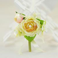 Yuxiying Wedding Flowers Rosa Rose Boutonnieres Cotton Silk