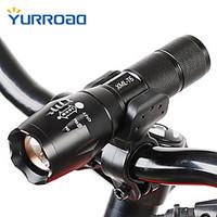 YURROAD High Power CREE T6 LED Flashlight Zoomable Waterproof Bicycle Light tactical Torch Handheld Linterna/lanterna Rechargeable Battery/Charger