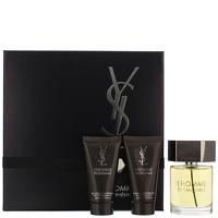 Yves Saint Laurent L\'Homme Eau de Toilette Spray 100ml, Aftershave Balm 50ml and All Over Shower Gel 50ml