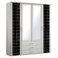 Yvoone 4 Door 3 Drawer Wardrobe