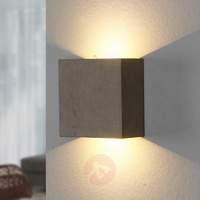 yva led wall light made of concrete