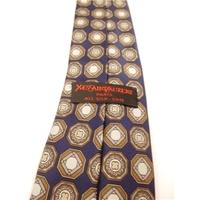 Yves St Laurent Blue Patterned Silk Tie