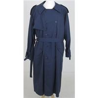 Yves Saint Laurent, size 40 navy blue trenchcoat with detachable liner