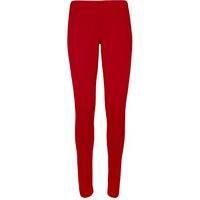 Yvette full length Plain Leggings - Red