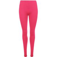 Yvette full length Plain Leggings - Cerise