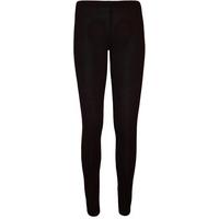 yvette full length plain leggings black