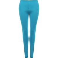 yvette full length plain leggings turquoise