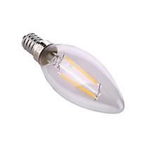 YWXLIGHT E14 / E26/E27 4W 2COB 320 LM Warm White / Natural White LED Candle Bulbs AC 220-240 V