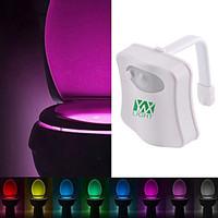 YWXLight 8 Colors Motion Activated Toilet Night light Fit Any Toilet-Water-resistant Bathroom Night Light Easy Clean -For Midnight Convenience