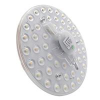 YWXLight 1PCS 24W 48LED 2835SMD Three-colour LED Round Ceiling Optical Lens Module Lamp Three-Colour Dimmable LED Ceiling Light Board (AC 180-240V)