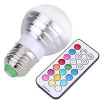YWXLight E27 Dimmable RGBW Lamp Led Bulbs 5W Colorful RGB Bulb 85-265V Chandeliers Led Light IR Remote Controller