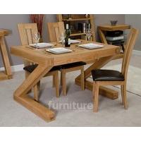 Z Solid Oak 120cm Dining Table
