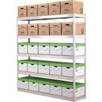 Zamba Stock/Archive Shelving W1200mm Grey