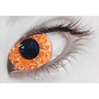 zaa orange mesmerglow uv cosmetic lenses 1 month