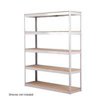 Zamba 5-Shelf Archive Unit W1500mm Grey Zzli5Gr188A15045