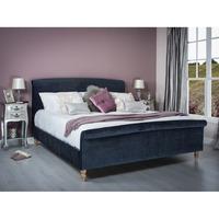 Zafia Fabric Bed - Double Midnight