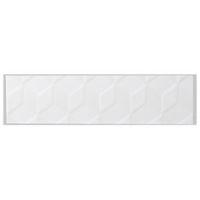 Zagora White Ceramic Border Tile (L)300mm (W)80mm