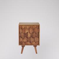 Zabel bedside table in Acacia