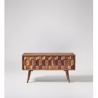 Zabel Media unit in rosewood