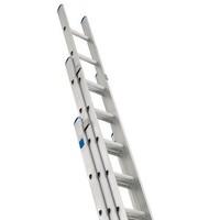 Zarges Industrial Extension Ladder 3-Part D Rung 3 x 10 ZAR49859