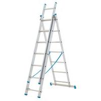 zarges economy 3 part combination ladder 3 x 7 rungs
