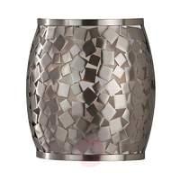 zaria wall light in mosaic look silver