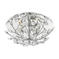 zaf5350 zafir 3 light flush ceiling light in polished chrome