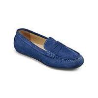 Zachary Boys Suede Slip On Loafers F Fit