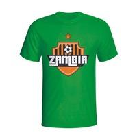 zambia country logo t shirt green kids