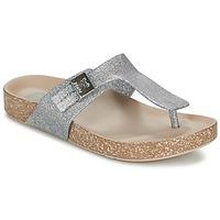 zaxy fashion flat womens flip flops sandals shoes in silver