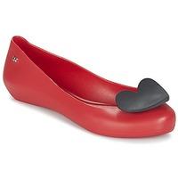 zaxy pop heart womens shoes pumps ballerinas in red