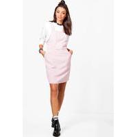 Zahra Cord Pinafore Dress - pink