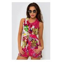 Zante Pink Floral Playsuit