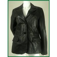 zara woman size l black jacket