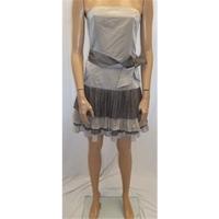 zara size s grey evening dress