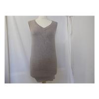 Zara, Size Medium, Sleeveless Beige Jumper