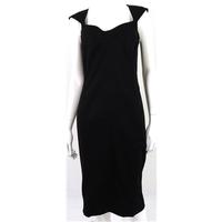 Zara Size 8 Black Fitted Dress