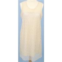 zara size l cream lace dress