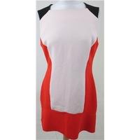 Zara, size L Orange & grey contrast dress