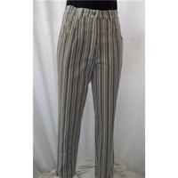 Zaffiri Size 14 Multicolored Pinstripe Trousers