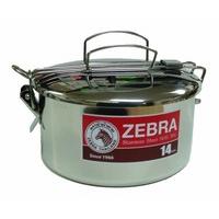 zebra head 14cm camping pot stainless steel