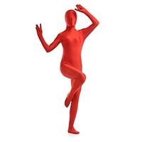 Zentai Suits Ninja Zentai Cosplay Costumes Red Solid Leotard/Onesie / Zentai Lycra / Spandex Unisex Halloween / Christmas