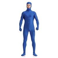 Zentai Suits Ninja Zentai Cosplay Costumes Blue Solid Leotard/Onesie / Zentai Lycra / Spandex Unisex Halloween / Christmas