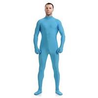 Zentai Suits Ninja Zentai Cosplay Costumes Sky Blue Solid Leotard/Onesie / Zentai / Catsuit Lycra / Spandex Unisex Halloween / Christmas